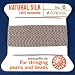 Griffin Silk Beading Cord & Needle Silver Gray Size 6