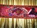 Beaded Pink Zardozi India Vintage Sari Tapestry Table Runner