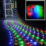 Isightguard 8モード2M x 3M 200LEDメッシュ妖精ライト 屋内屋外のホームガーデンクリスマスパーティーウェディング用 (カラフル)