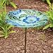 Poppy Paradise Glass Birdbath