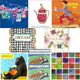Greeting cards collection. Smile 1 - 8 contemporary and humorous cards. Premium quality birthday cards.
