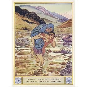 Photographic Print of JASON CARRIES OLD WOMAN from Mary Evans