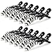 Hair Tamer Zebra Croc Hair Styling Clips - 12 Pack