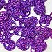 Large Hole Round Sequin 20mm Amethyst Purple Hologram Glitter Sparkle. Couture Paillettes. Made in USA