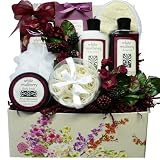 White Mulberry Spa Bath and Body Gift Set - A Great Spa Gift Basket For Her!
