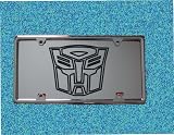 TRANSFORMERS AUTOBOT LASER ENGRAVED MIRROR LICENSE PLATE W/FREE FRAME