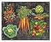 CounterArt Chalkboard Veggies Glass Cutting Board, 15 x 12 Inches