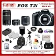Canon EOS Rebel T2i (550d) Camera Kit with 3 Canon Lens Package: Featuring Canon EF-S 18-55mm f/3.5-5.6 IS II, Canon Normal EF 50mm f/1.8 II, Canon Zoom Telephoto EF 75-300mm f/4.0-5.6 III, Also Includes: 0.45x High Definition Wide Angle Lens & 2x Telephoto HD Lens, 3 Piece Filter Kit, 2 Extra LP-E8 Replacement Batteries & Travel Charger, 16GB SDHC Memory Card & Reader, Deluxe Backpack, and Much More...