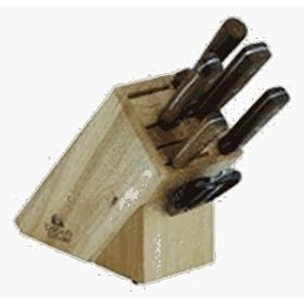 Chicago Cutlery Walnut Tradition 7-Piece Block Set by Chicago Cutlery
