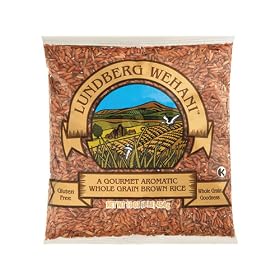 Lundberg Wehani, A Gourmet Aromatic Whole Grain Red Rice, 16-Ounce Bags (Pack of 6)
