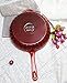 Enameled Cast Iron Fry Pan, Metallic Red (10 inch) - Utopia Kitchen