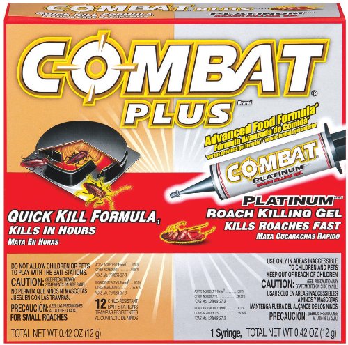 Combat Source Kill Max Roach Bait and Gel, Small, 12 Bait Stations per Box Combat Source Kill Max Roach Bait and Gel, Small, 12 Bait Stations per Box