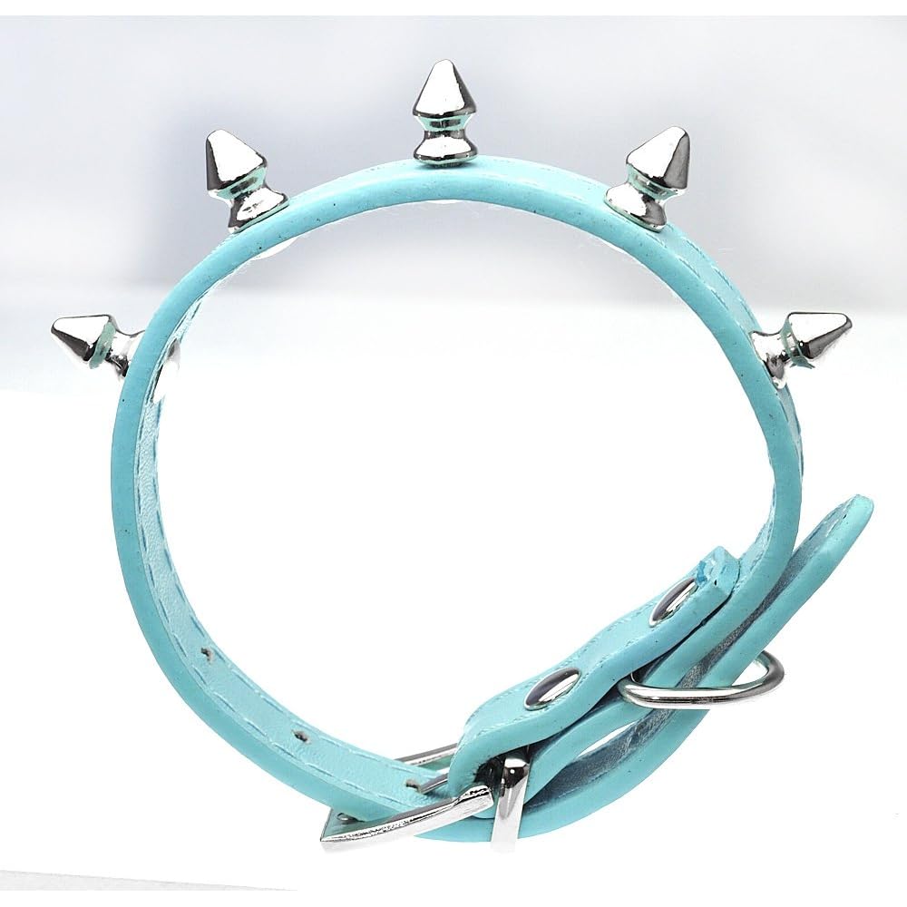 軽量】 ( 黑色, M) 小型狗项圈尖峰[软件]轻巧(黑