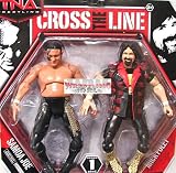 TNA Jakks Catch Figurine Cross The Line 2 Packs Samoa Joe and Mick Foley