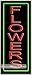 Flowers Neon Sign (32"H x 13"L x 3"D)