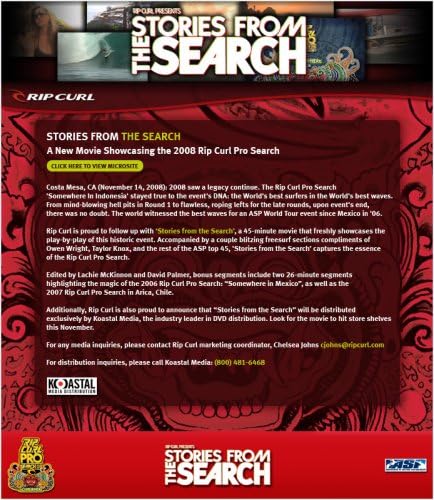 Stories From the Search Surf Movie