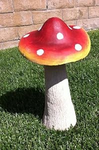 Mushroom Garden Yard Art Lawn Patio Decor Gnome Spring
