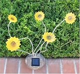 SohoDecor Decorative Garden Sunflower Solar Lights , 5 LEDs version