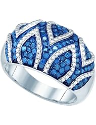0.85CTW BLUE DIAMOND FASHION BAND