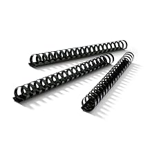 GBC CombBind Binding Spines, 1 1/2-Inch, 330 Sheets, Black, 100 Pk (4200010)