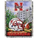 Nebraska Cornhuskers Woven Tapestry NCAA Throw (Home Field Advantage) by Northwest (48x60)