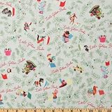 61K2RC%2BNOaL. SL160  44 Wide Little Golden Books Classic Aqua Fabric By The Yard
