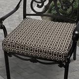 P. Kaufmann 20" Outdoor Chair Cushion in Brown/IvoryCushion-KG-SC0678