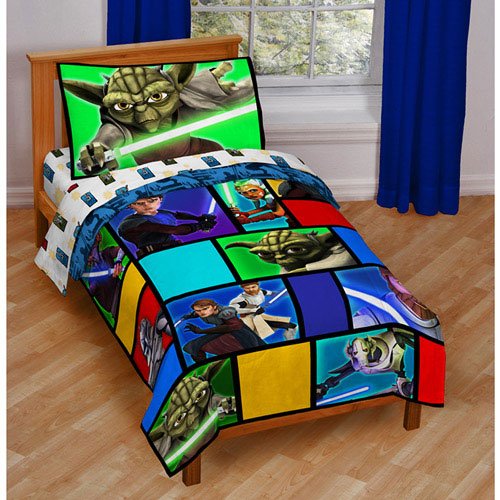 Star Wars the Clone Wars 4pc Toddler Bedding Set