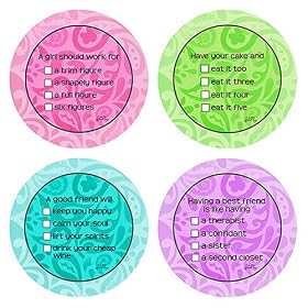 A Girl Should Coasters 4 pk. by 