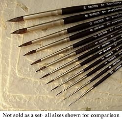 Size 1 Arches Petit Gris Pur Squirrel Hair Brush Round Series A4
