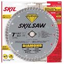Skil 79510 7-Inch Dry or Wet Cutting Continuous Rim Turbo Diamond Saw Blade with 5/8-Inch or Diamond Knockout Arbor for Masonry