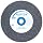 Norton Gemini Alundum Bench and Pedestal Grinding Wheel, Type 01, Round Hole, Aluminum Oxide