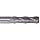 Melin Tool CCMG Solid Carbide Radiused Corner End Mill, AlTiN Coated, Single Cut, 4 Flutes, Center Cutting