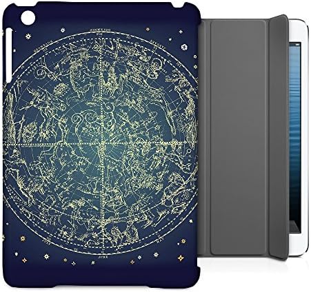 Case For Apple iPad Mini 1 Fits w.Smart Cover - Stars Constellations Map Premium Cover