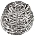 3M Scotch-Brite Stainless Steel Scrubber 84CC,  1.75 Oz (6 Packs of 12)