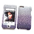 Apple iPod Touch 2nd & 3rd Generation Snap-on Protector Hard Case Rhinestone Cover "Purple Rain" Design