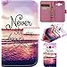 G360 Case, Galaxy Core Prime Case,Enjoy Sunlight [Never Stop Dreaming] [Stand Feature] Premium Wallet Case [Wallet Function] Flip Cover Leather Case for Samsung Galaxy Core Prime G360 / Prevail LTE with 1 Black Stylus