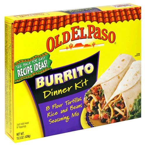 Old El Paso Dinner Kits, Burritos, 15.5-Ounce Units (Pack of 12)