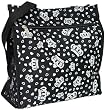 Crown Black White Print ShopperTote Bag Purse Handbag
