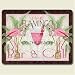 Tempered Glass Pink Flamingo Bar & Grill Cutting Board