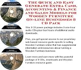 Books on Wooden House item: The Quick and Easy Generate Extra Cash, Accounting & Finance and Sales Models for Wooden Furniture On-line Businesses 3 CD Pack