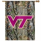 NCAA Virginia Tech Hokies 27-by-37 inch Vertical Flag, RealTree Camo