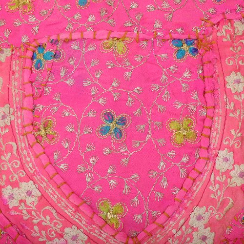 Imagen 3 de Cojín de diseño hecho a mano cubre con tamaño de bordado de trabajo de 16 x 16 pulgadas Juego de 2 piezas