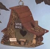 Lawn Ornaments Outdoor Wooden Birdhouses Love Shack - Birdhouse