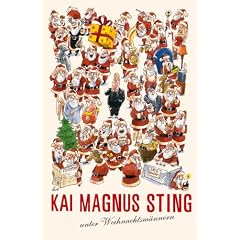 Kai Magnus Sting unter Weihnachtsm�nnern