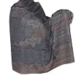 Wool Shawl Antique Paisley Embroidered Outerwear 84 x 40 inches (psley363)