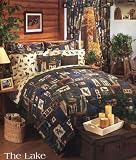 Lake Cabin Comforter Sets (comforter, bed skirt, shams): The Lake Comforter Set - Queen
