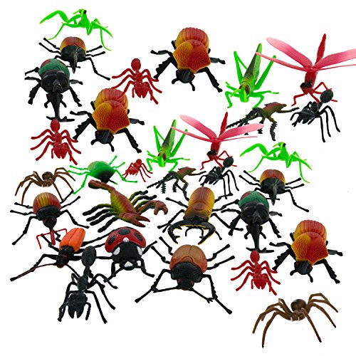 Bug Action Figure Big Buckets of 30 Giant Insects From Ants to