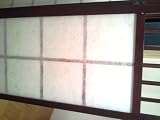STILISTA� Paravent braun/weiss, 133,5 x 156 cm