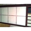 STILISTA� Paravent braun/weiss, 133,5 x 156 cm